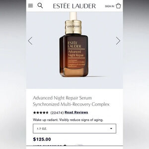 Estee Lauder advanced night repair New 1.7 FL OZ unopened